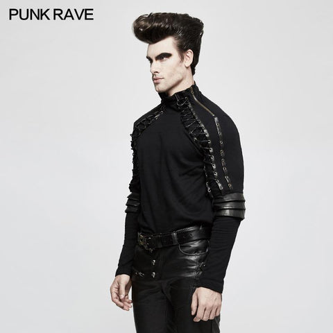 Strickpanzer Stereo Punk T-Shirts mit Rollkragenpullover