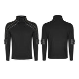 Strickpanzer Stereo Punk T-Shirts mit Rollkragenpullover