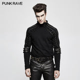 Strickpanzer Stereo Punk T-Shirts mit Rollkragenpullover