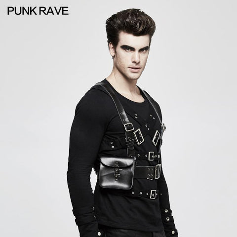 Verstellbare Cross Punk Zubehör Gurtclips mit abnehmbarer Tasche