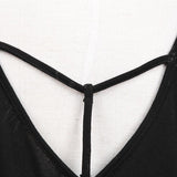 Schwarze lange lockere weiche hochelastische Strick-Punk-T-Shirts für Frauen