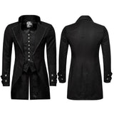 Steampunk Vintage Jacquard Punk Jacke informellen Stil gefälschte zweiteilige