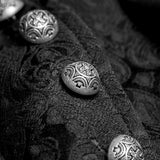 Steampunk Vintage Jacquard Punk Jacke informellen Stil gefälschte zweiteilige