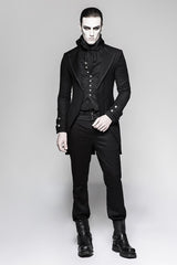 Steampunk Vintage Jacquard Punk Jacke informellen Stil gefälschte zweiteilige
