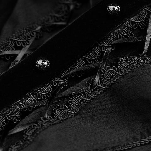 Frauen Chiffon Spitze Stoff Gothic Shirt Lolita Bluse mit einzigartigen Ärmel