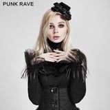 Schöne Lolita Style Dual Lace Gothic Accessoires Handschuhe Kopfschmuck und Hals Dekoration