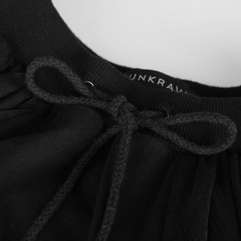 Black Knight Soft Chiffon Harem Punk Hose