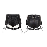 Neueste Mode Sexy Frauen Vintage Leder Punk Hose
