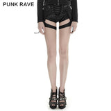 Neueste Mode Sexy Frauen Vintage Leder Punk Hose