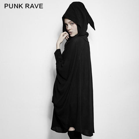 Bequeme Black Bats Punk Jacke mit doppelten Reißverschlüssen
