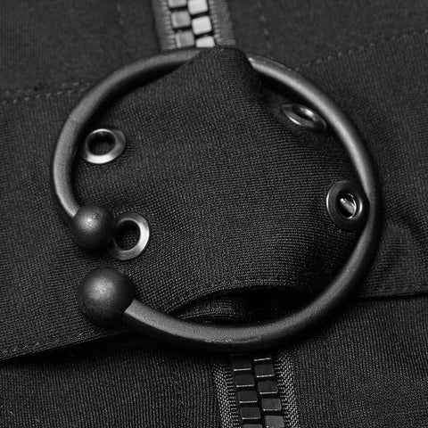 Hübsches gestricktes Punk-Kleid mit Mesh-Spleißdesign