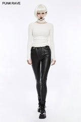 Täglicher Soft Split Punk Sweater mit separatem Kragen