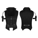 Schöne Punk-Weste mit abnehmbarer Tasche
