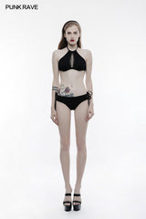High Elastic Gothic Accessoires Spitze Sexy Badebekleidung Bottom