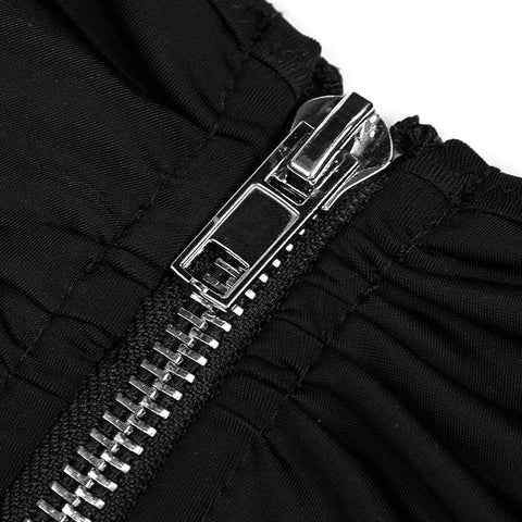 Persönlichkeit Badebekleidung Punk Accessoires Stretch Badeanzug Top Mit Abnehmbaren Trägern