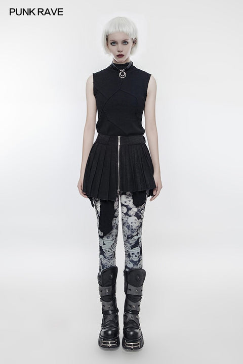 Mini Plissee Unregelmäßiger Punkrock