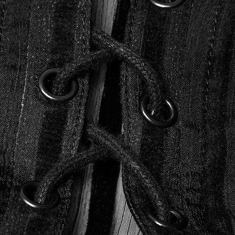 Transparent gestreiftes Punk Shirt Steampunk Bluse