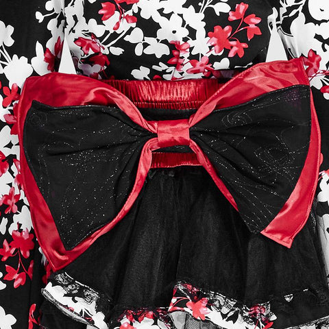 Knielanges süßes Kimono Lolita Kleid für Mädchen