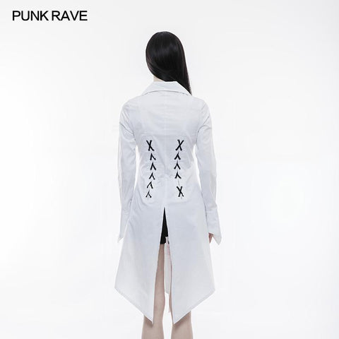 Figuring Style Gothic Shirt Lange Bluse Mit Fledermausflügelkragen