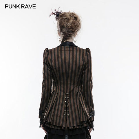Steampunk High-Low Style Punk Jacke für Frauen