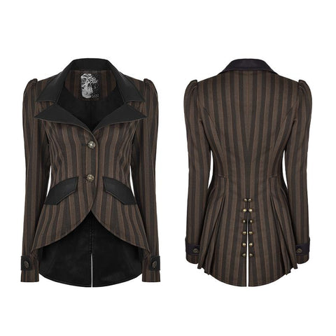Steampunk High-Low Style Punk Jacke für Frauen