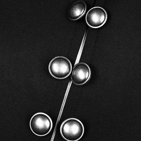 Steampunk High-Low Style Punkjacke aus gewebtem Stoff