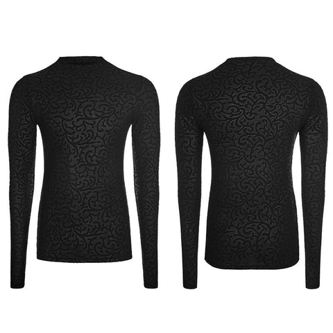 Bequemes gothic T-Shirt mit elastischem Druck für Männer