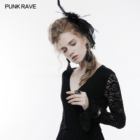 Mesh Stoff Punk Accessoire Spitze Steampunk Handschuh