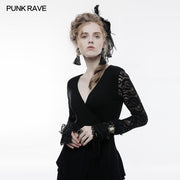 Mesh Stoff Punk Accessoire Spitze Steampunk Handschuh