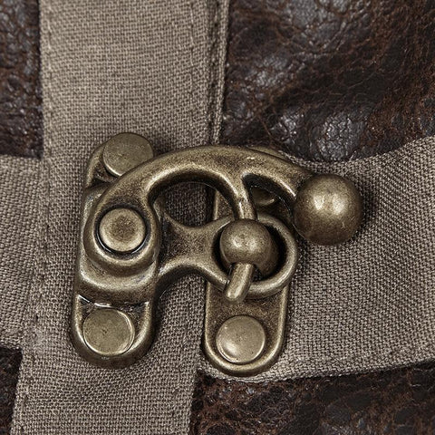 Hübsches elastisches Riss-Leder-Punk-Hemd für Frauen