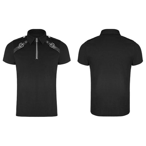 Militärisches Kurzarm-Punk-T-Shirt für Männer