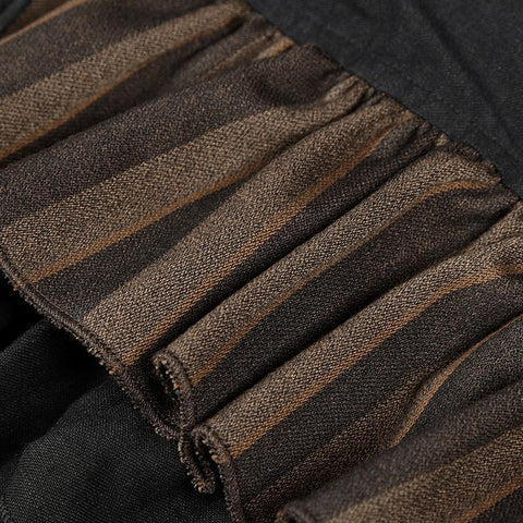 Steampunk Baumwolle und Leinen geschichteten Punkrock