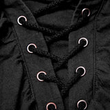 Vintage Langarm Imation Leinen Punk Shirt für Männer