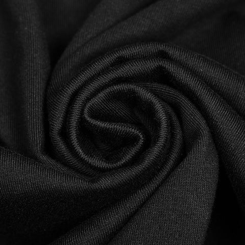 Sexy Slim Fit trägerloses schwarzes Gothic-Kleid für Frauen