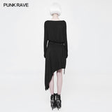 Täglich ein Word Collar Loose Punk Kleid mit Bund