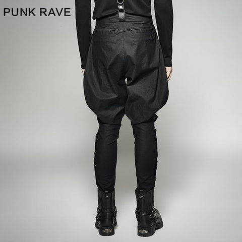 Militärische elastische Twill Denim Baggy Gothic Hose für Männer