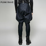 Militärische elastische Twill Denim Baggy Gothic Hose für Männer