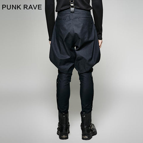 Militärische elastische Twill Denim Baggy Gothic Hose für Männer