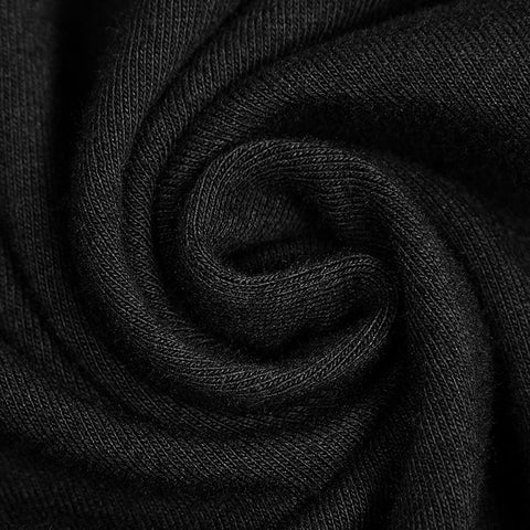 Elastischer Strickstoff Schmal geschnittenes Punk-T-Shirt für Frauen