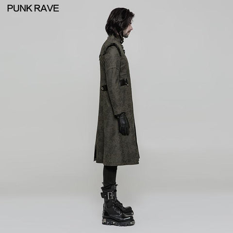 Persönlichkeitsdruck Leder Spleiß Punk Mantel für Männer & amp; Frauen