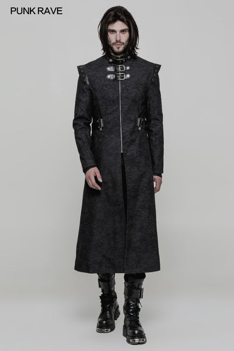 Persönlichkeitsdruck Leder Spleiß Punk Mantel für Männer & amp; Frauen