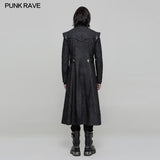 Persönlichkeitsdruck Leder Spleiß Punk Mantel für Männer & amp; Frauen
