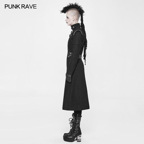 Persönlichkeitsdruck Leder Spleiß Punk Mantel für Männer & amp; Frauen