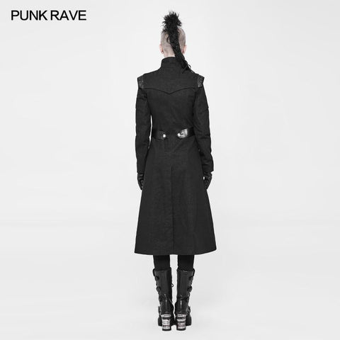 Persönlichkeitsdruck Leder Spleiß Punk Mantel für Männer & amp; Frauen