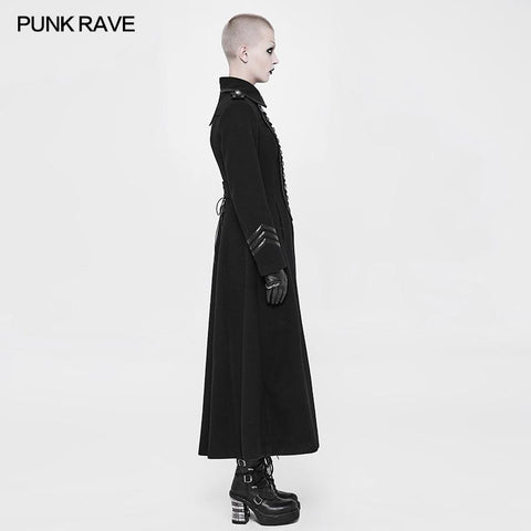 Exquisite Wolle Gothic Jacke Uniform Retro Trenchcoat