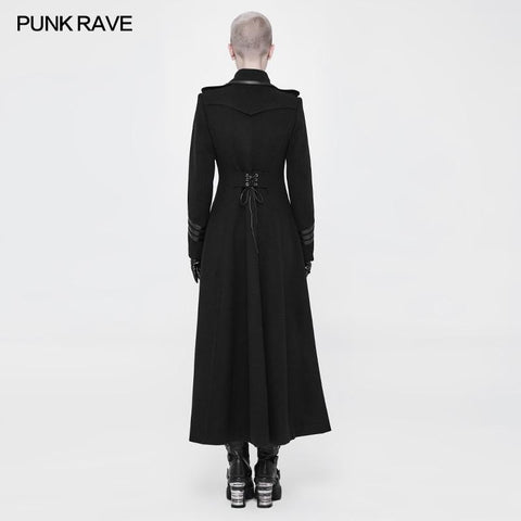 Exquisite Wolle Gothic Jacke Uniform Retro Trenchcoat