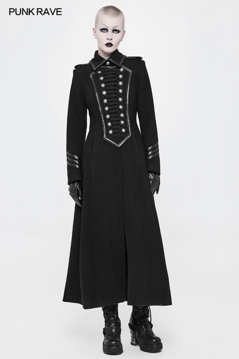 Exquisite Wolle Gothic Jacke Uniform Retro Trenchcoat