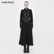 Exquisite Wolle Gothic Jacke Uniform Retro Trenchcoat