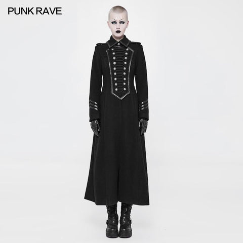 Exquisite Wolle Gothic Jacke Uniform Retro Trenchcoat