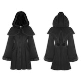 Lolita Woollen Mittellanger Schwalbenschwanz Gothic Mantel